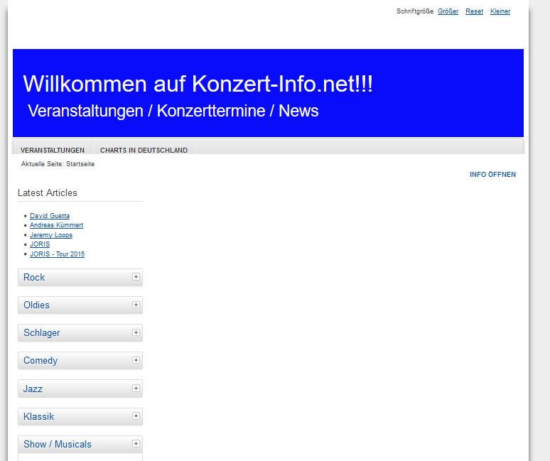 Konzert-Info.net - Veranstaltungen und Konzerttermine